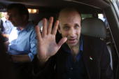 Alan Johnston just after his release