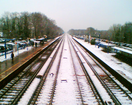 Fleet Station, in the snow