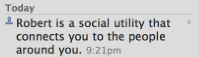 facebook_status Facebook welcome screen